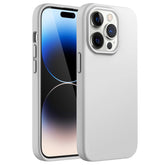 JETech Silicone Case for iPhone 14 Pro Max 6.7-Inch, Silky-Soft Touch Full-Body Protective Phone Case, Shockproof Cover with Microfiber Lining (Light Grey)